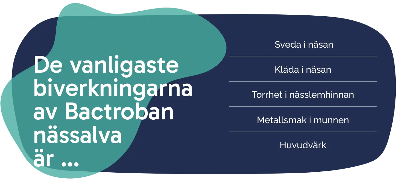 Biverkningarna av Bactroban nässalva