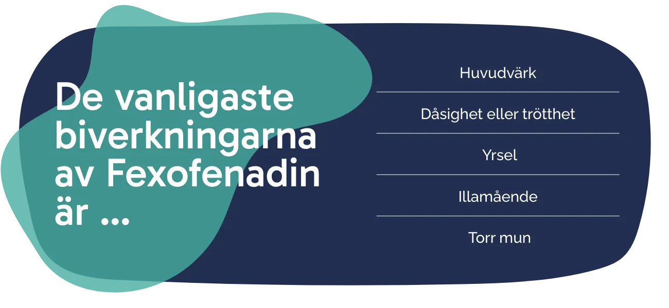 Biverkningarna av Fexofenadin