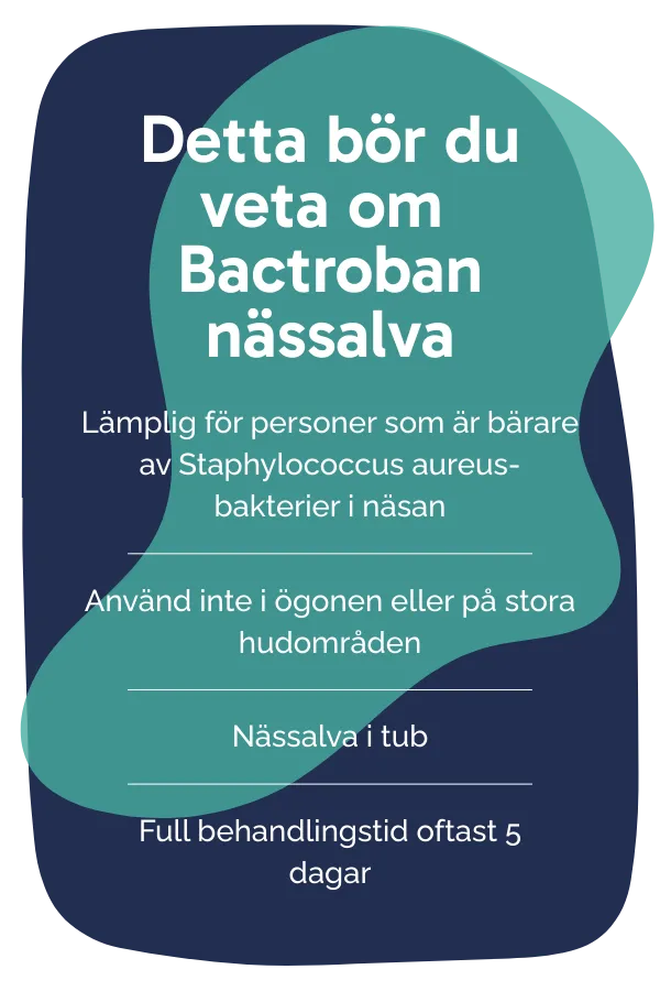 Detta bör du veta om Bactroban nässalva
