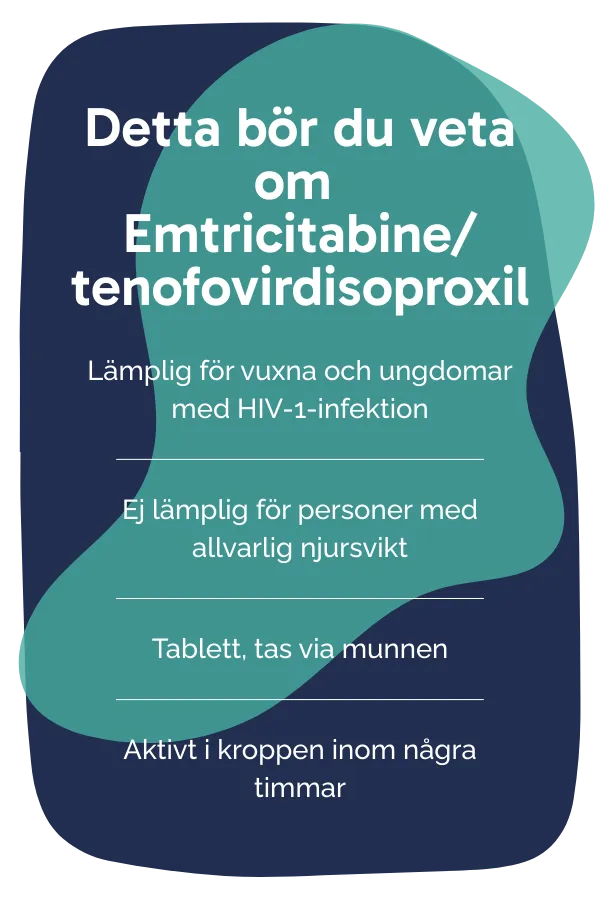 Detta bör du veta om Emtricitabine/tenofovirdisoproxil