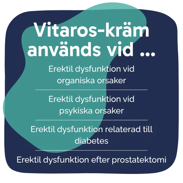 Behandling med Vitaros-kräm