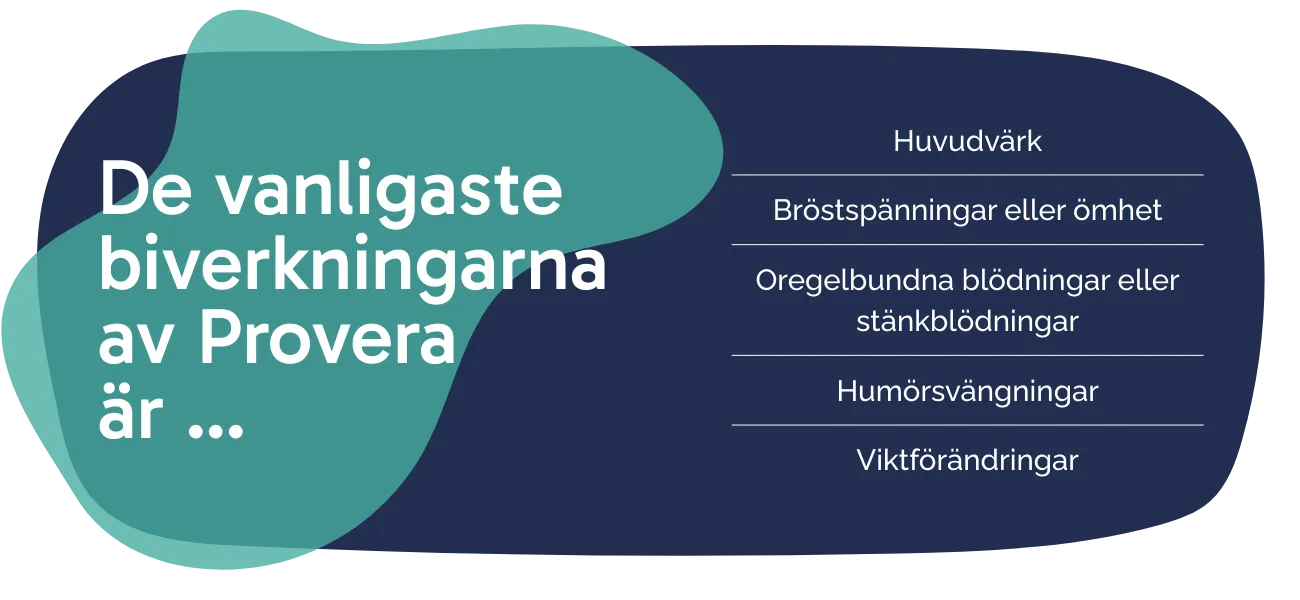 Biverkningarna av Provera