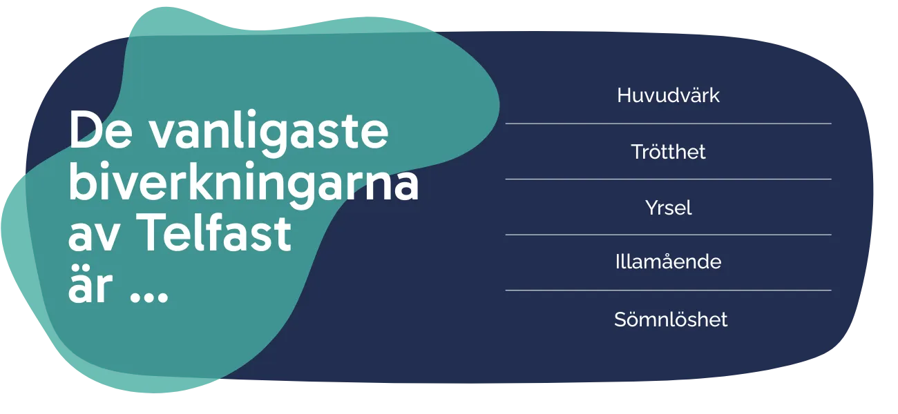 Biverkningarna av Telfast