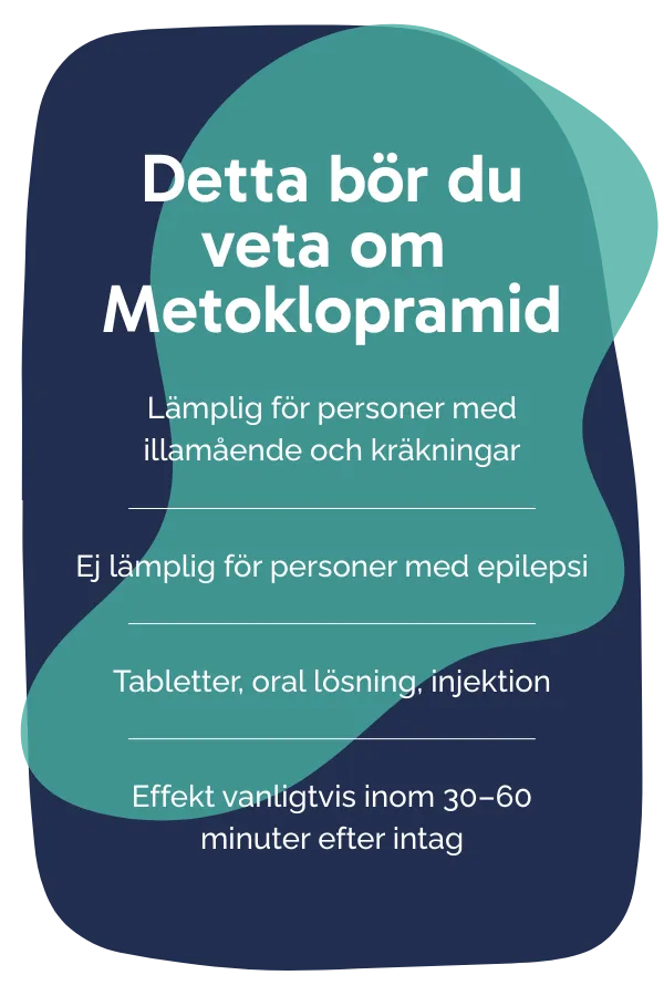 Detta bör du veta om Metoklopramid
