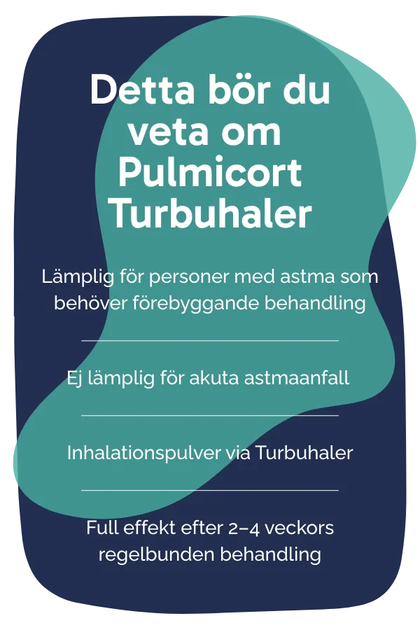 Detta bör du veta om Pulmicort Turbuhaler