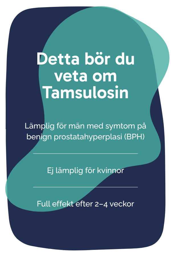 Detta bör du veta om Tamsulosin